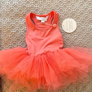 Iloveplum Vibrant Coral Tutu Dress